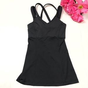 Lululemon Happy Strappy Workout Tank Top Black